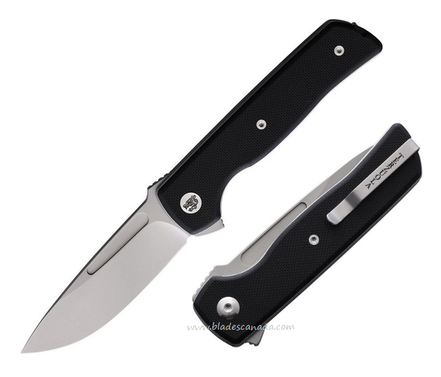 Terzuola ATCF Lite Flipper Folding Knife, Nitro V SW, G10 Black, FF010BS