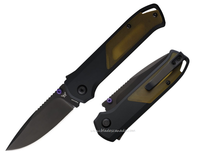 Flytanium Arcade Shark Lock Folding Knife, S35VN Black, Aluminum Black/Ultem, FLY1252