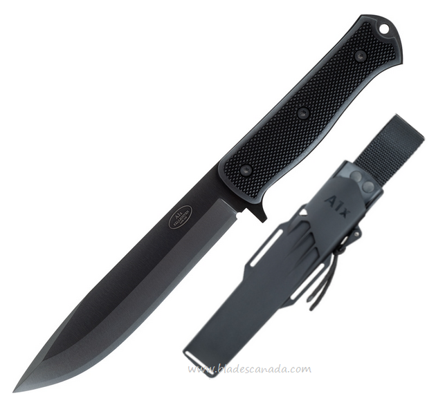 Fallkniven A1x Fixed Blade Survival Knife, Cobalt Steel, Thermorun Black, FNA1XB
