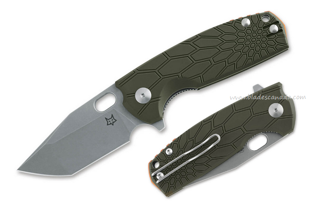 Fox Italy Core Flipper Folding Knife, N690, FRN OD Green, FX-612ODS