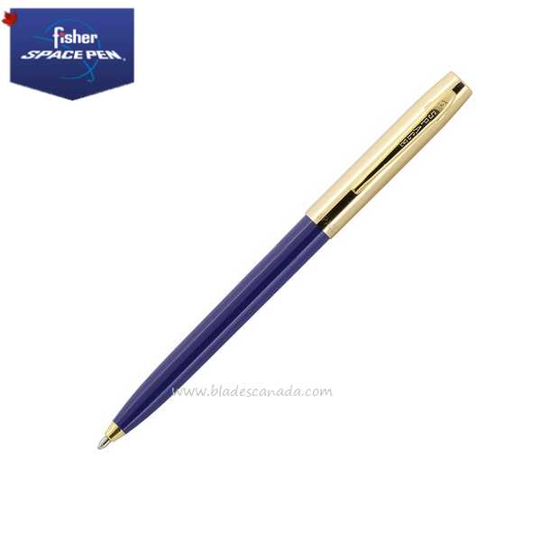 Fisher Space Pen Apollo Pen, Blue/Gold, FP7756-BL
