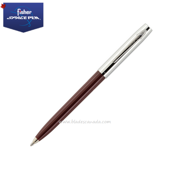 Fisher Space Pen Apollo Pen, Burgundy/Chrome, FP775BURG