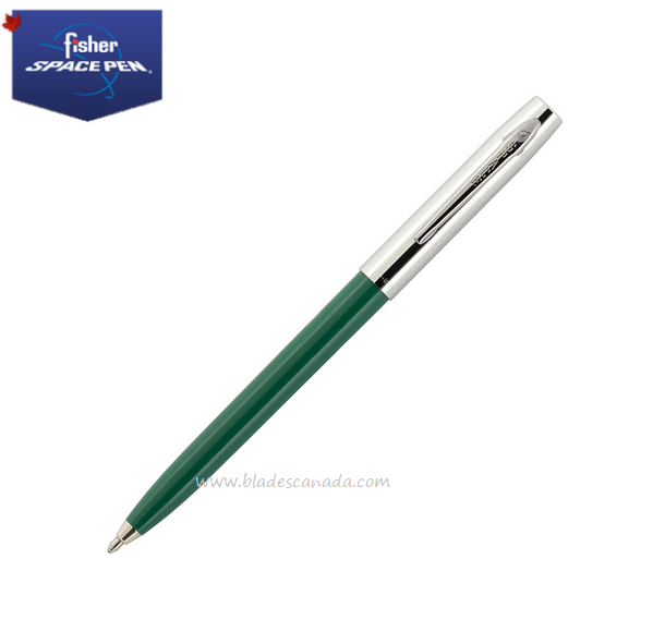 Fisher Space Pen Apollo Pen, Green/Chrome, FP775-GR