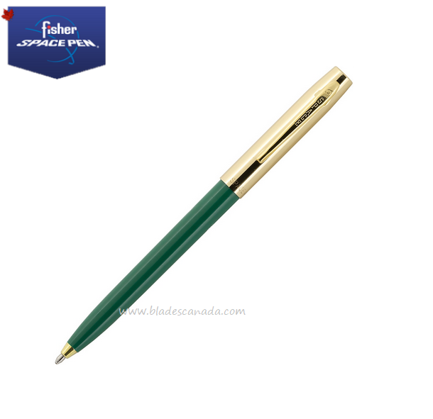 Fisher Space Pen Apollo Pen, Green/Gold, FP775G-GR
