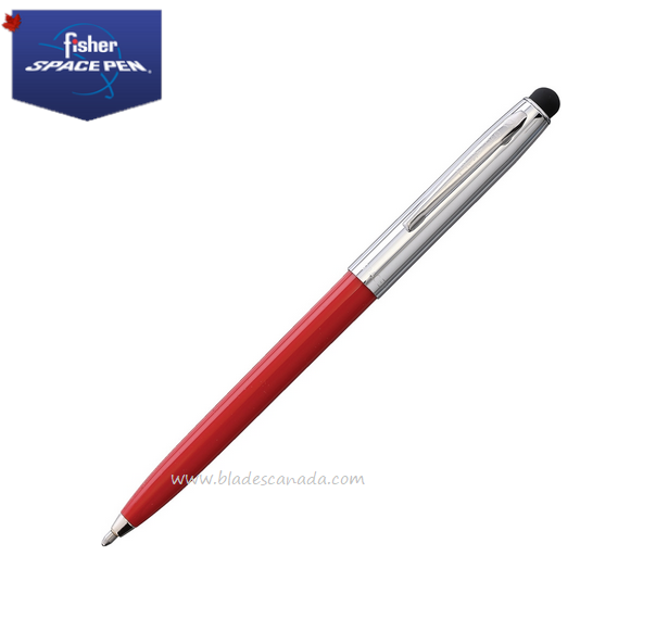 Fisher Space Pen, Red/Chrome with Stylus, FP775-R/S