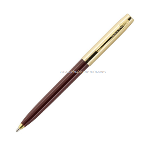 Fisher Space Pen Apollo Pen, Burgundy, Brass Cap, FP000832
