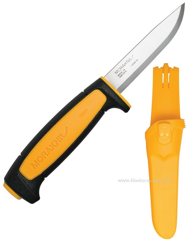 Mora Basic 511 Yellow LE Fixed Blade Knife, Carbon Steel, 01654