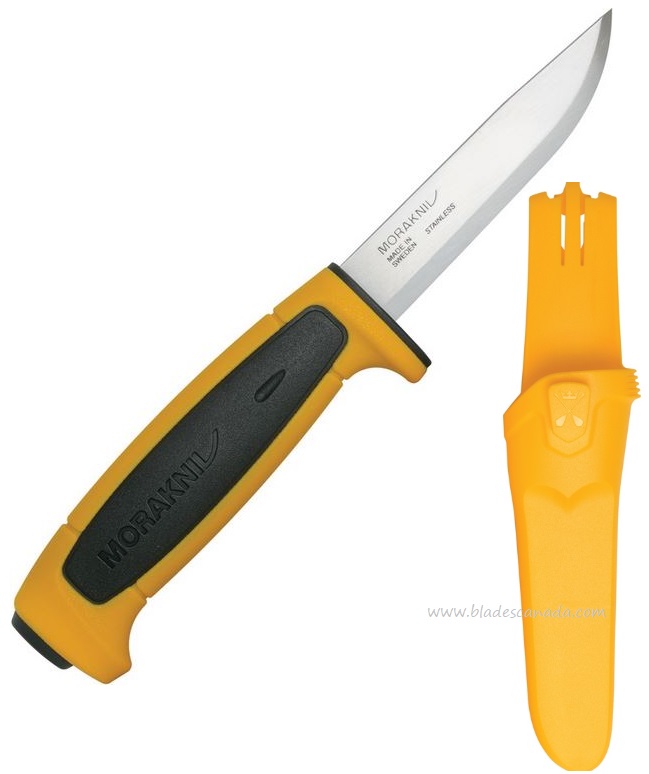 Mora Basic 546 Yellow LE Fixed Blade Knife, Stainless Blade, 02468