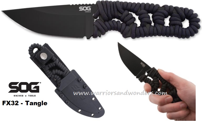 SOG FX32K Tangle Hardcased Black w/ Hard Sheath