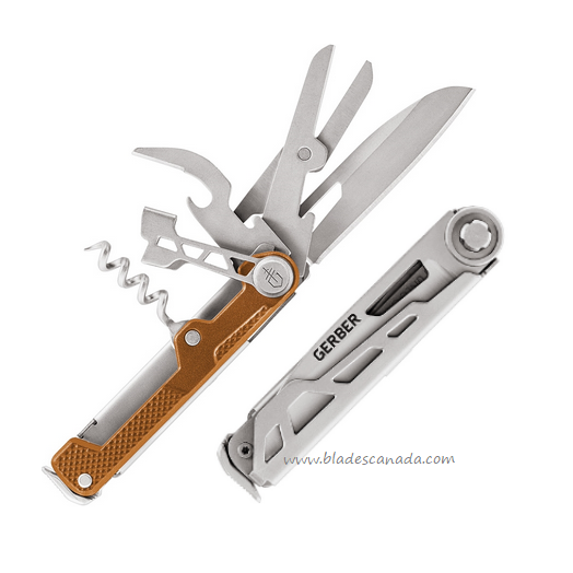 Gerber Armbar Cork Folding Knife/Multi-Tool, Aluminum Orange, G3700