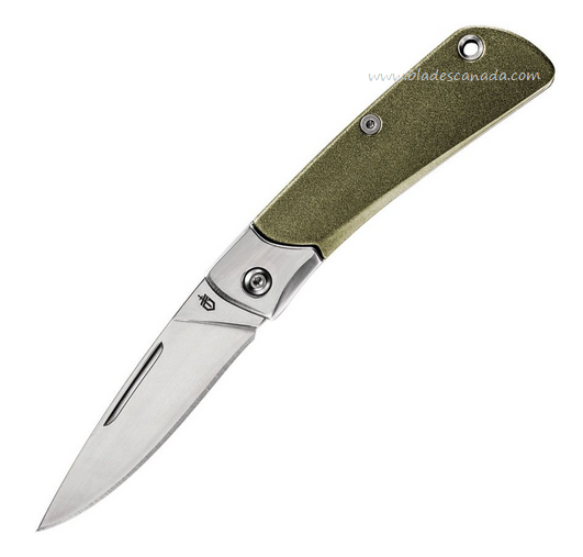Gerber Wing Tip Slipjoint Folding Knife, Aluminum Green, G3720
