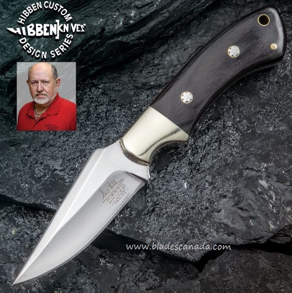 Gil Hibben Sidewinder Fixed Blade Knife, Leather Sheath, GH5058