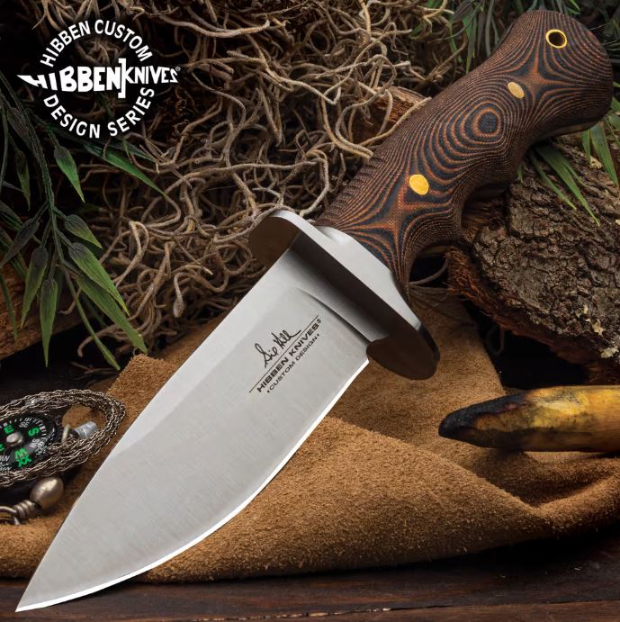 Gil Hibben Tundra Bushcraft Fixed Blade Knife, 420HC, G10, Leather Sheath, GH5110
