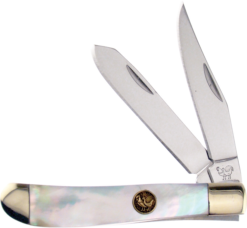 Hen & Rooster Small Trapper Slipjoint Folding Knife, Mother of Pearl, 212MOP