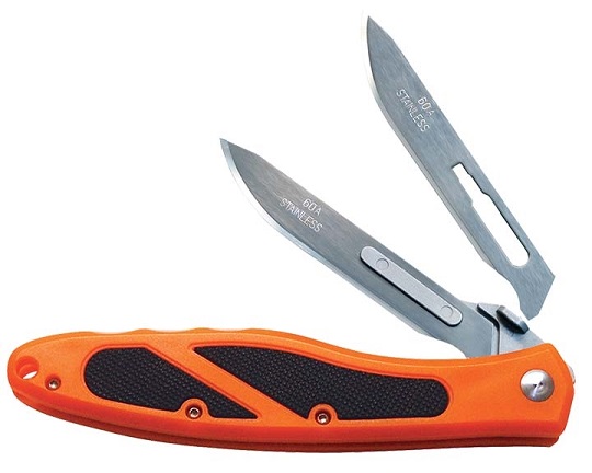 Havalon Piranta Edge Folding Knife, Orange Handle, 60AEDGE