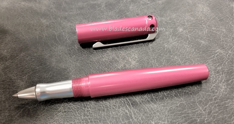 Karas Kustoms Ink Rollerball Aluminum - Pink Body/Silver Grip