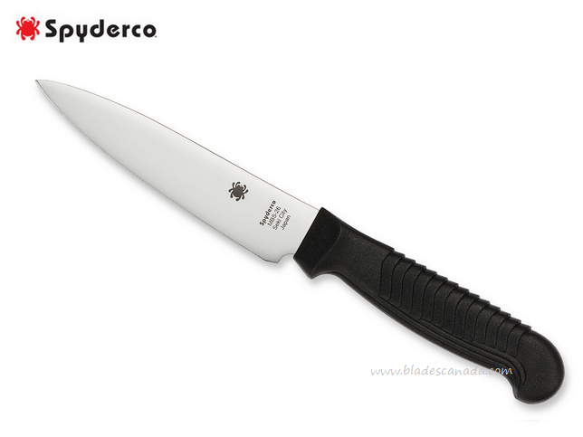 Spyderco Utility 4.5" Kitchen Knife, MBS-26 Steel, Polypropylene Handle, K05PBK