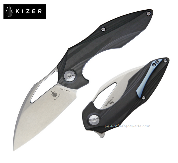 Kizer Minitherium Flipper Folding Knife, S35VN SW, Carbon Fiber, 3502