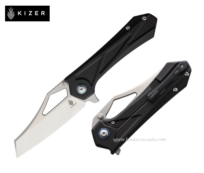 Kizer Maestro Flipper Framelock Knife, CPM S35VN, Titanium Black, 4529