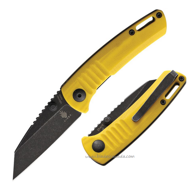 Kizer Shard Folding Knife, N690 Black SW, G10 Yellow, V2531N1