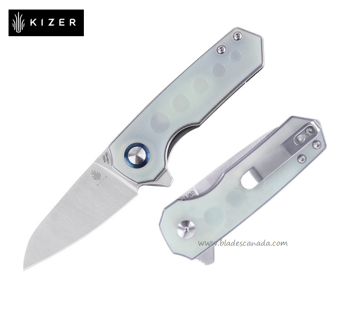 Kizer Lieb Flipper Folding Knife, N690, G10 Jade, V2541N2