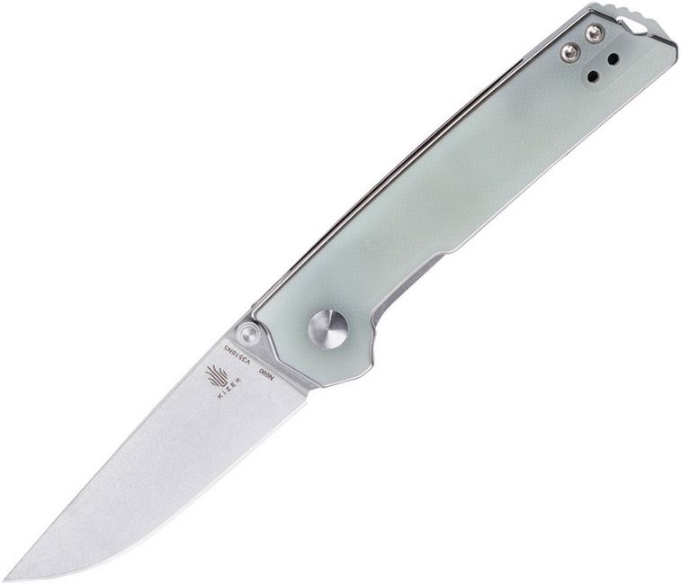 Kizer Knives Mini Domin Folder, N690 Steel, Jade G10, KIV3516N5