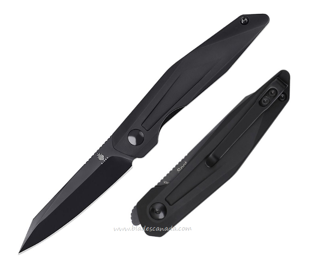Kizer Spot Flipper Folding Knife, 154CM, Aluminum Black, V3620C2