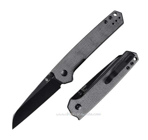 Kizer Domin Folding Knife, 154CM Black, Micarta Black, V4516SC1
