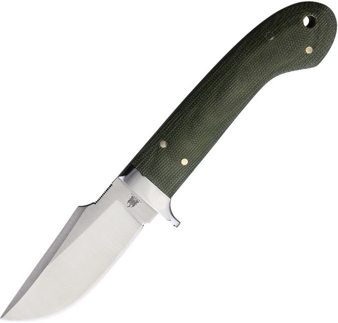 Komoran Fixed Blade Knife, Micarta Handle, Black Leather Sheath, KO026