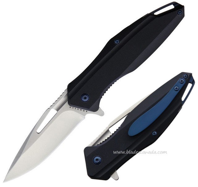 Komoran KO032 Flipper Folding Knife, Stainless, G10, KO032