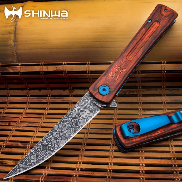 UC Shinwa Bloodwood Taito Flipper Folding Knife, Stainless Steel, KZ1065