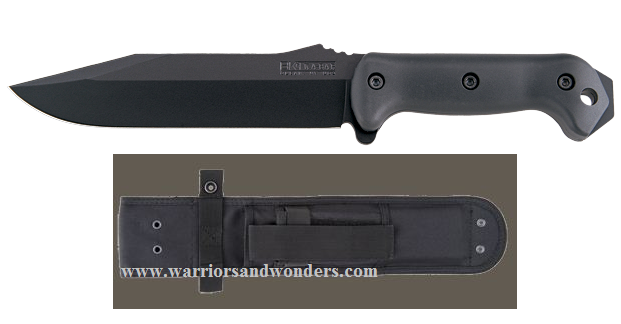 Ka-Bar Becker Combat Utility Fixed Blade Knife, 1095 Cro-Van, Cordura Sheath, BK7