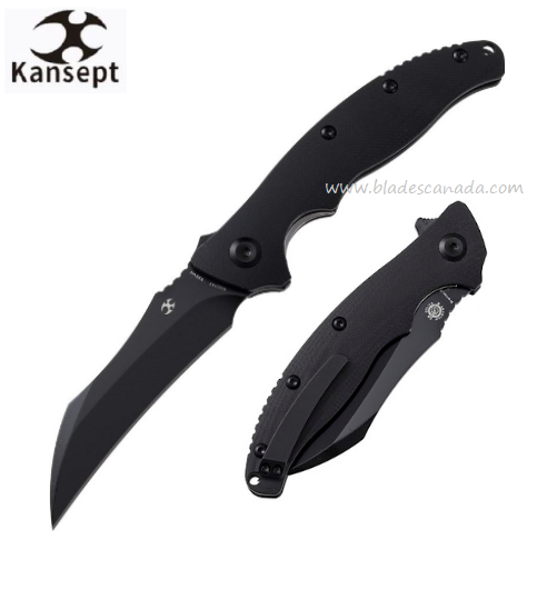 Kansept Copperhead Folding Knife, CPM S35VN, G10 Black, K1017A3