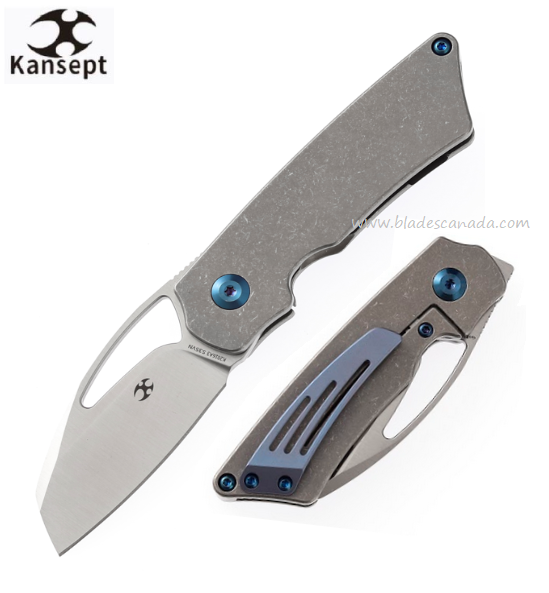 Kansept Goblin Framelock Flipper Knife, CPM S35VN, Titanium Bronze, K2016A3 - Click Image to Close