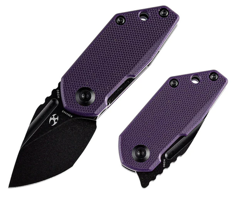 Kansept RIO Flipper Folding Knife, M390 Black, G10 Purple, K3044A5