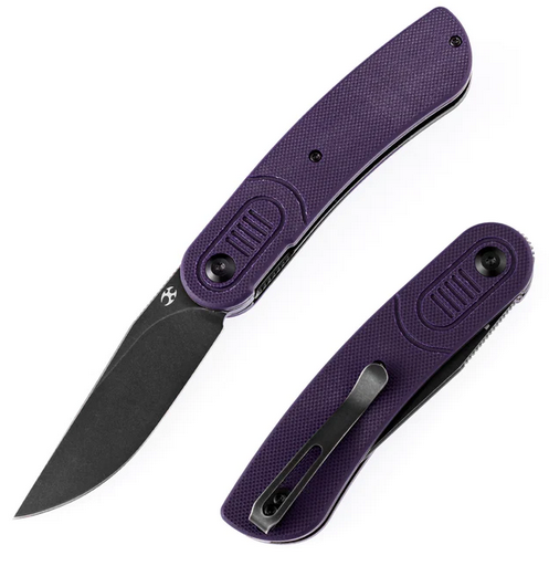 Kansept Reverie Folding Knife, 154CM Black, G10 Purple, T2025A5