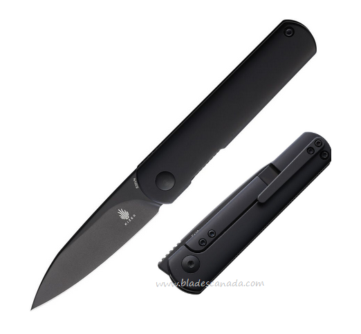 Kizer Feist Flipper Framelock Knife, S35VN Black, Titanium Black, 3499A5
