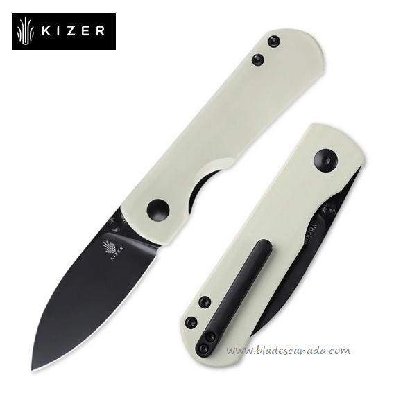 Kizer Yorkie Folding Knife, M390, G10 White, 3525S2