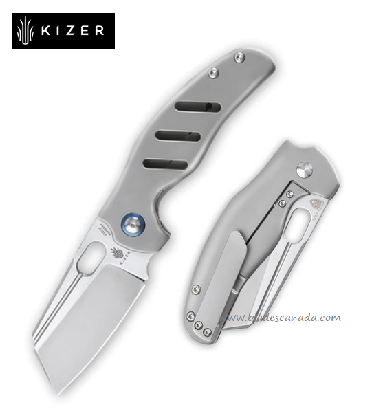 Kizer C01C Framelock Folding Knife, CPM S35VN, Titanium, 4488A4