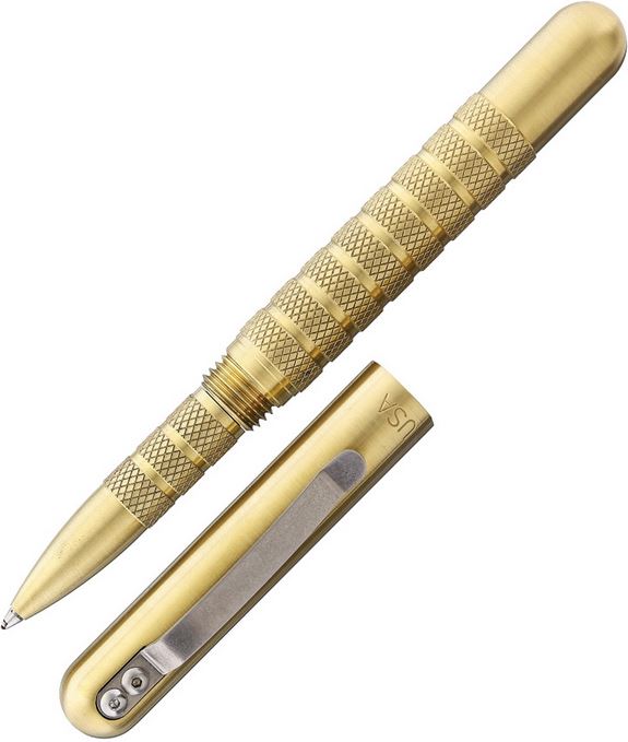 Maratac Brass Embassy Pen, Black Ink, MAR029