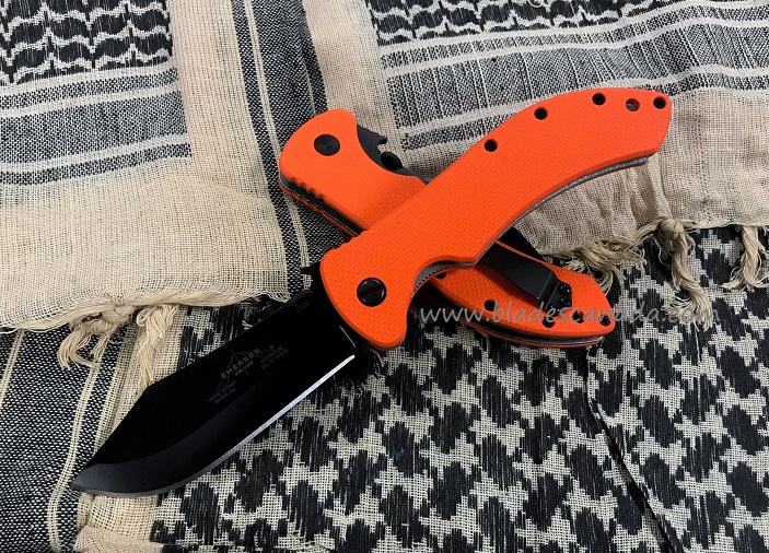 Emerson Market Skinner Folding Knife, 154CM, G10 Orange