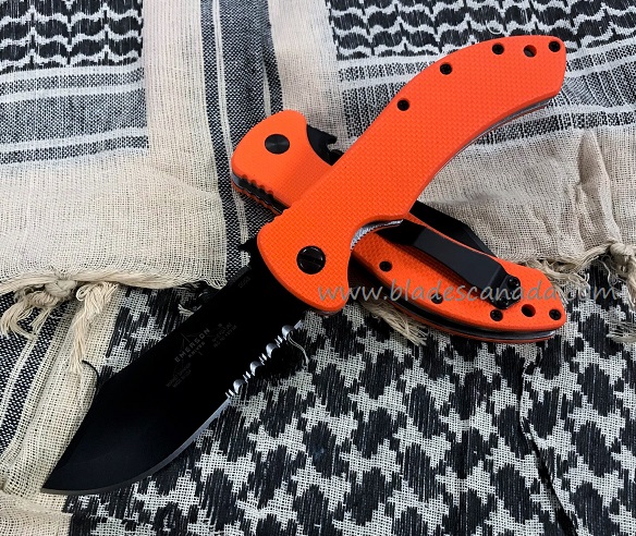 Emerson Market Skinner Folding Knife, 154CM, G10 Orange