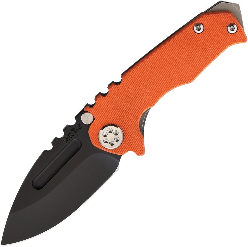(Discontinued) Medford Micro Praetorian Framelock Folding Knife, S35VN DP PVD, G10 Orange