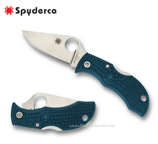 Spyderco Manbug Folding Knife, K390, FRN Blue, MFPK390