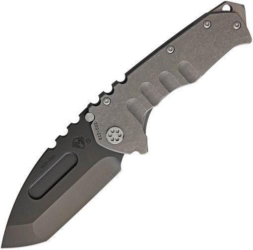 (Discontinued) Medford Praetorian T Folding Knife, S35VN Black PVD Tanto, Tumbled Titanium