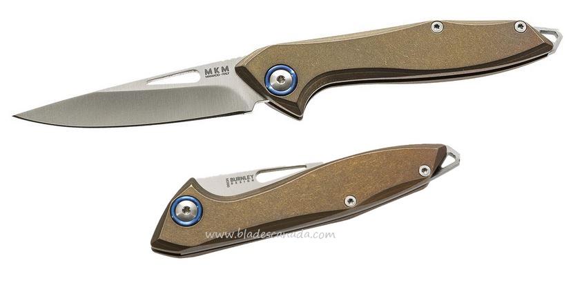 MKM Maniago Knives Cellina Slip Joint Folder, Bohler M390, Titanium Handle, MKMM022