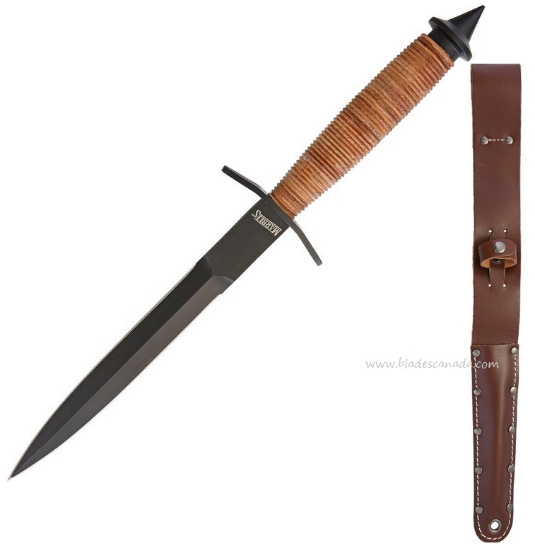 Marbles V-42 Dagger w/ Leather Sheath