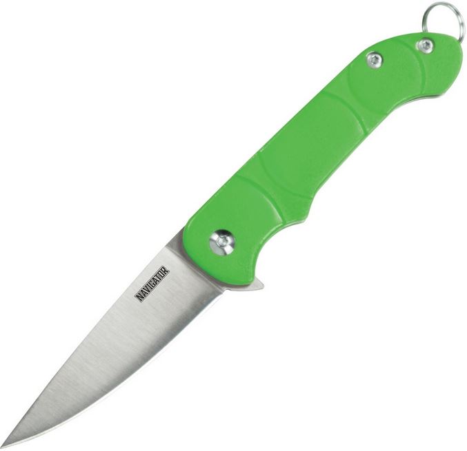 OKC Navigator Flipper Folding Knife, Green Handle, 8900GR