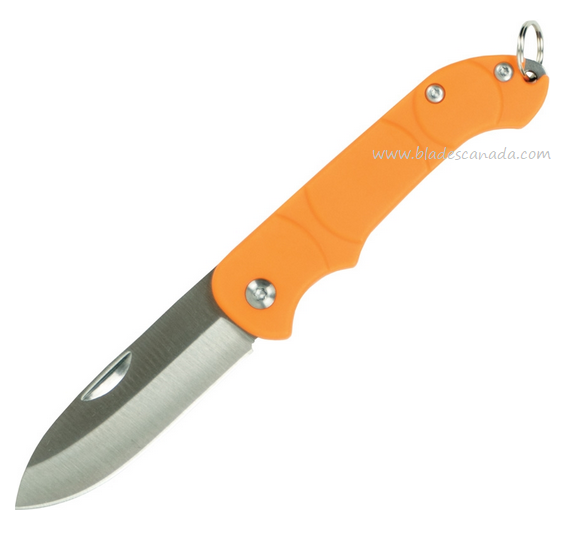 OKC Traveler Slipjoint Folding Knife, Stainless Steel, Orange Handle, 8901
