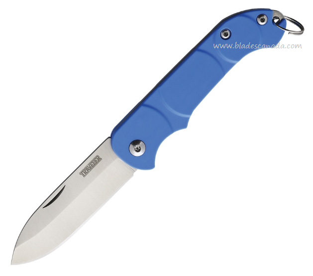 OKC Traveler Slipjoint Folding Knife, Stainless Steel, Blue Handle, 8901BLU